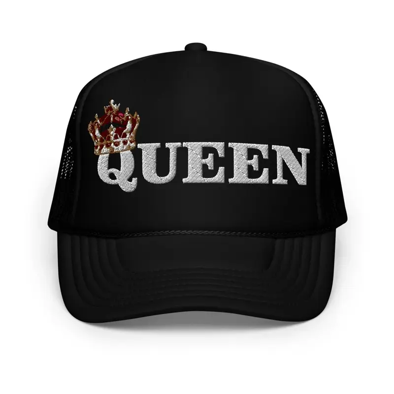 QUEEN embroidery trucker hat