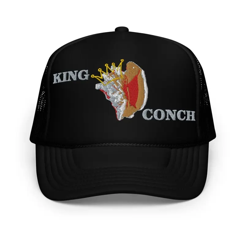 KING CONCH embroidery trucker cap