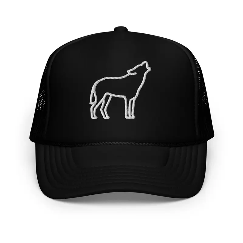 Howling wolf trucker hat.